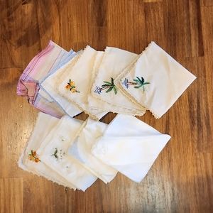 Vintage Hankies Lot of 9